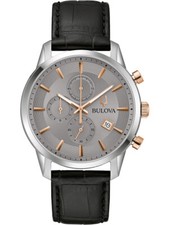 Bulova 98B409 Sutton Cronografo Orologio Uomo 41mm 3ATM