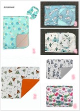 Boutique Girls Baby Infant Unicorn Swaddle Blanket Nursery Crib Blanket Headband