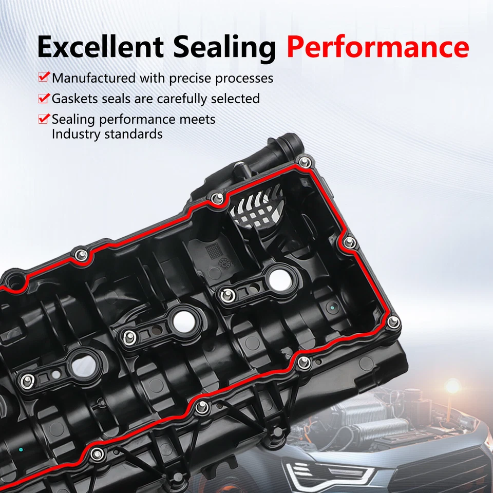 Top Engine Cover & Gasket for BMW N57 6.cyl F02 F15 F25 Diesel 3.0L 11128507607 - Image 3 of 4