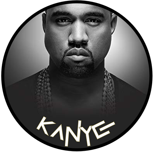 EDIBLE Kanye KW Cake Topper Birthday Party Wafer / Icing 19cm (uncut) - Picture 5 of 9