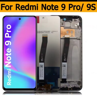 Display für Xiaomi Redmi Note 9S / 9 Pro LCD Touchscreen Bildschirm Glas in Blau