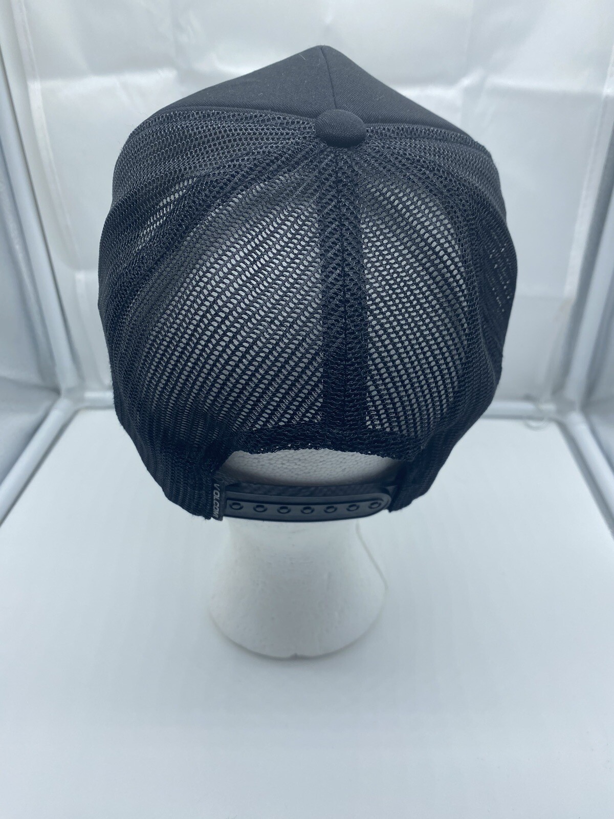 Volcom Black Adjustable Baseball Cap Trucker Hat … - image 3