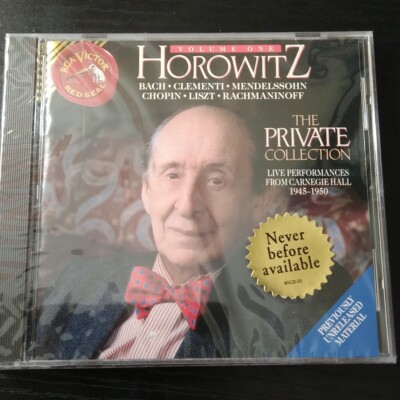 Private Collection Vol 1 Horowitz CD Johann Sebastian Bach [SEALED] Hole Punch