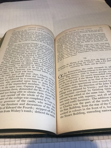 Windsor Castle Book W H Ainsworth Collins 1953 Rare Edition Olive Classics Italy - Picture 10 of 11