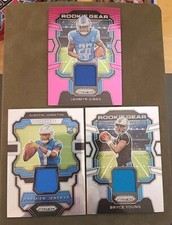 2023 Prizm RC Gear/Premier Jerseys Bryce Young, Quentin Johnston, Jahmyr Gibbs