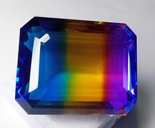 Emerald Cut Ametrine 104 Ct Bi-Colour EGL Certified Natural Loose Gemstone KH464