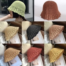 Solid Color Basin Hat Delicate Hollow Fisherman Hat Sunscreen for Valentines Day