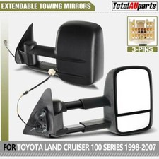Pair Extendable Towing Mirrors Fit for Toyota Landcruiser 100 Series 1998-2007