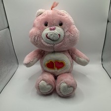 1983 VINTAGE ORIGINAL KENNER LOVE A LOT CARE BEAR PLUSH PINK HEARTS