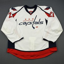 2013-14 Brooks Laich Washington Capitals Game Used Worn Hockey Jersey MeiGray