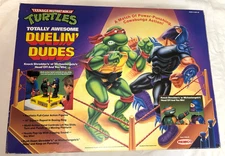 1991 Remco Teenage Mutant Ninja Turtles Duelin' Dudes TMNT Rock'Em Sock'Em CIB