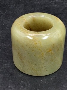 Large Chinese Hetian Jade Thumb Ring Over 100 Grams