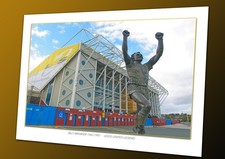 Leeds United FC Print. Billy Bremner Statue. Elland Road. Exclusive, Original A4