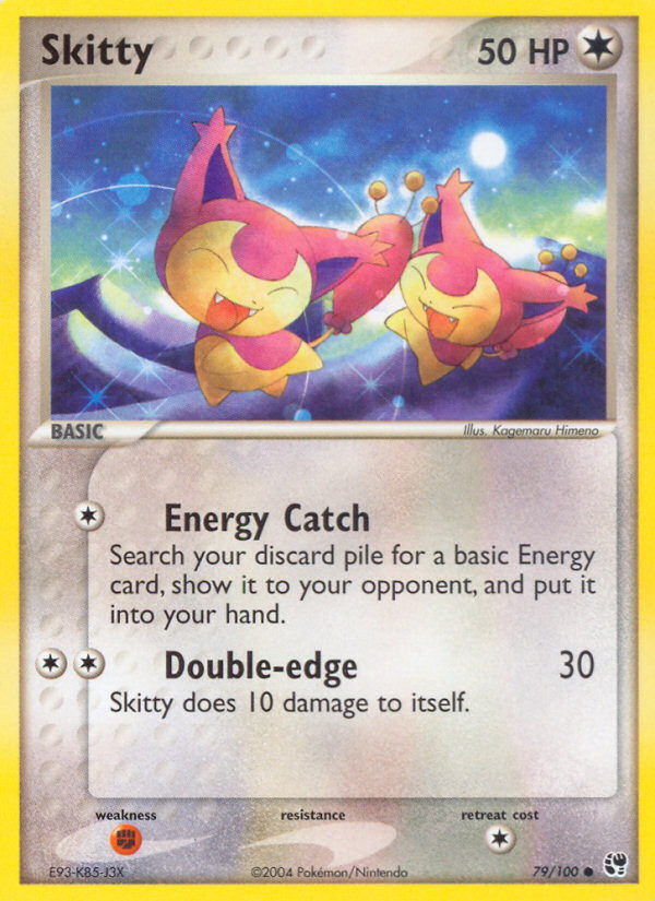 SKITTY POKEMON SANDSTORM 79/100 COMMON