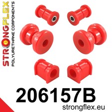 STRONGFLEX PU VORDERACHSBUCHSEN SATZ SUZUKI IGNIS 1 FH U. A. 206157B 21MM ROT