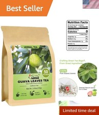 Guava Leaf Tea - 50 Teabags for Immunity Boost  Antioxidant Rich  Soothing