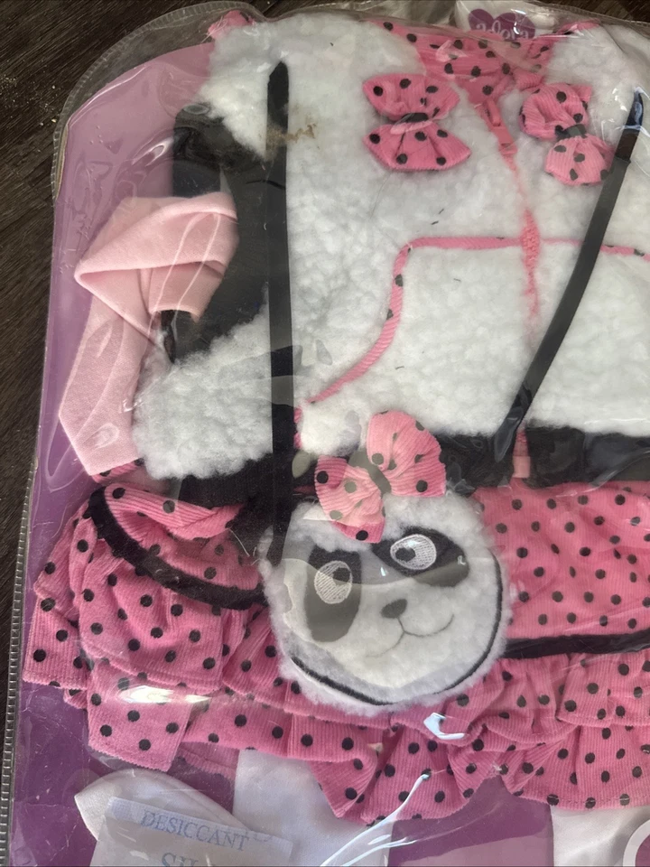 "Juego de ropa para muñeca Adora Inc 20"" falda lunares rosa conjunto completo de conjunto" Foto 4 de 4