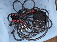 XSPRO 12x4 50FT Stage Snake Cable Low Profile Stage Box Channel untested