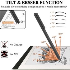 EMR Stylus Pen With Eraser 4096 Pressure Levels Palm Rejection Tilt Support SG