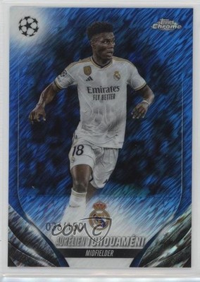 2023-24 Topps Chrome UEFA Club Competitions 36/150 Aurelien Tchouameni #10 pe8