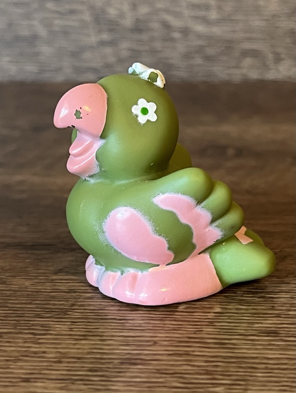 PARFAIT PARROT Strawberry Shortcake Lime Chiffon Doll's Pet Vintage Some Wear