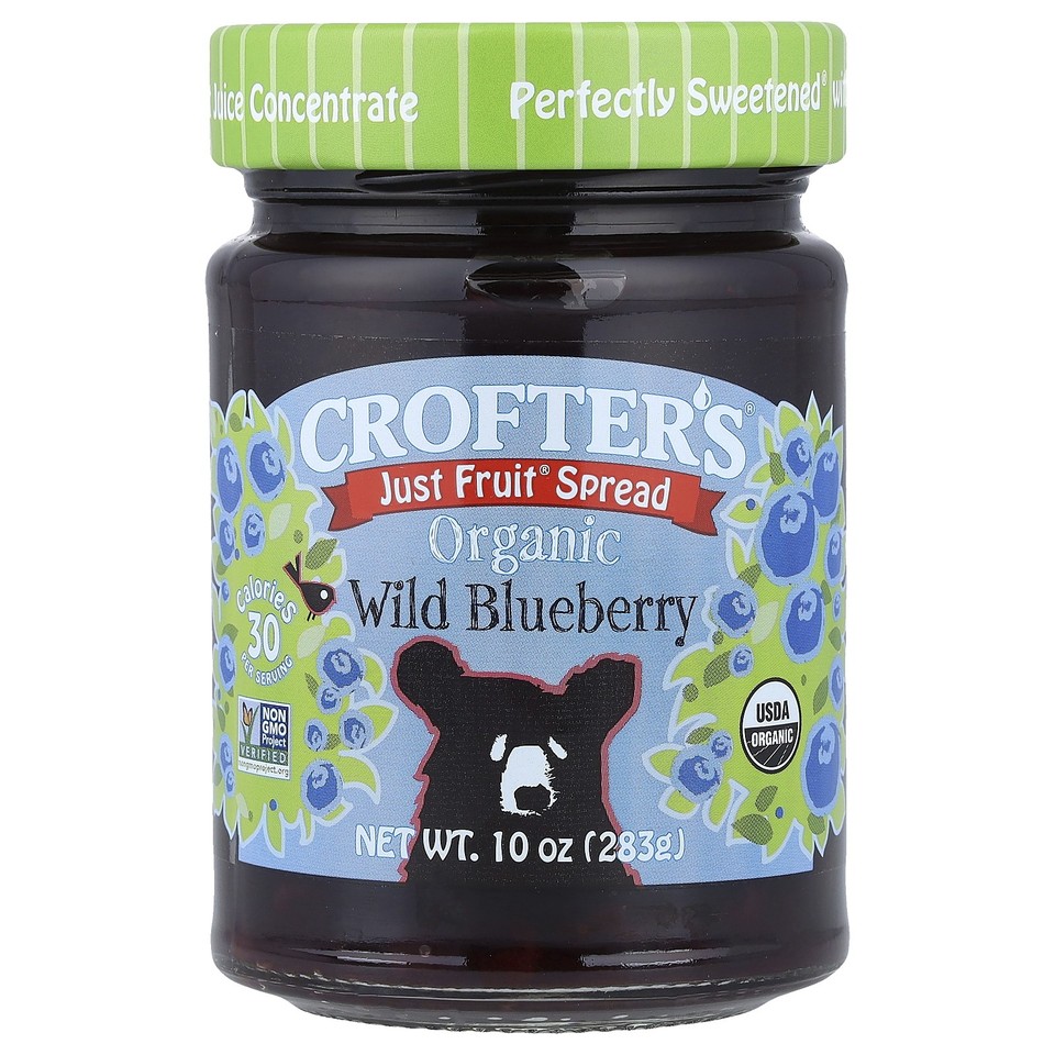 Organic Just Fruit® Spread, Wild Blueberry, 10 oz (283 g)