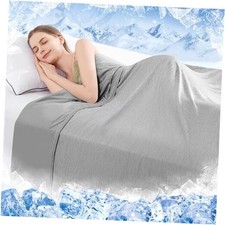 Cooling Blankets for Hot Sleepers, Cool Summer Blanket Throw 50"x70" Grey