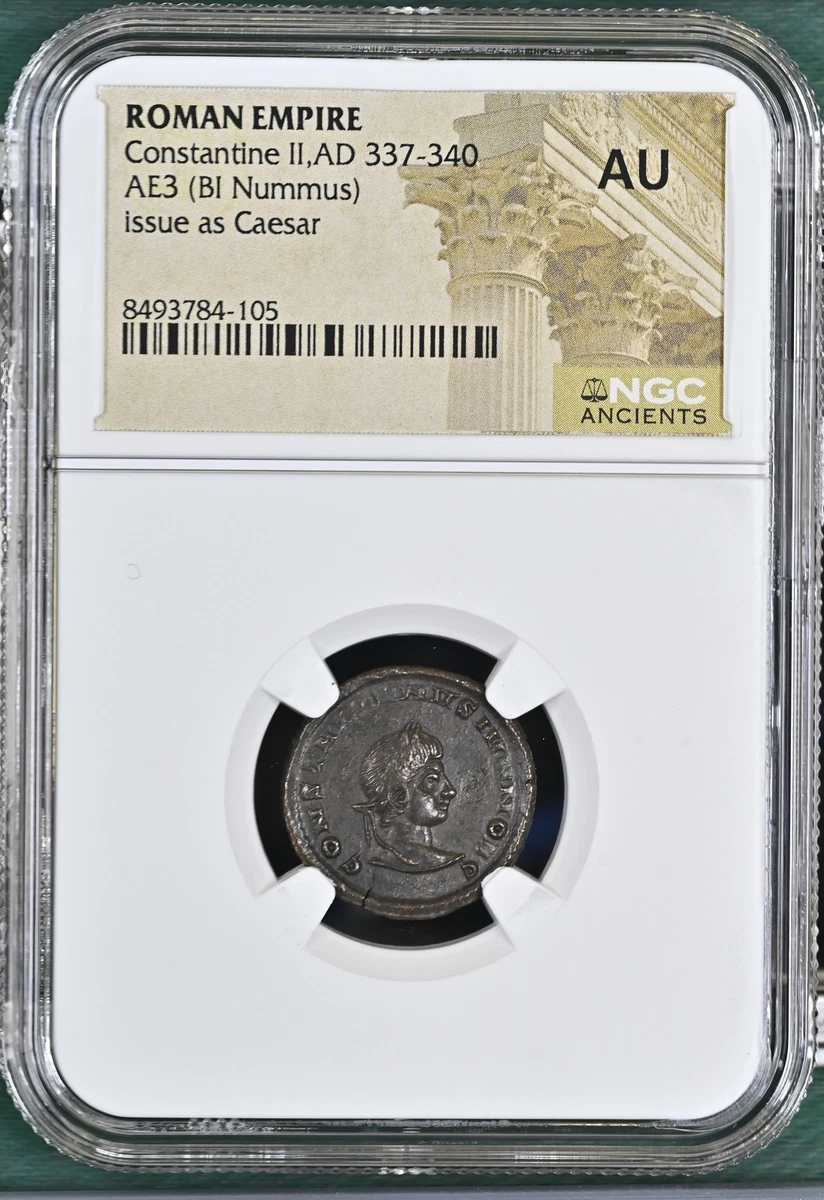 Constantine II Bronze NGC Certified Roman Imperial Coins (27 BC