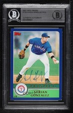 BAS 2003 Topps Traded & Rookies Adrian Gonzalez #T122 BGS Authentic Auto 3c7