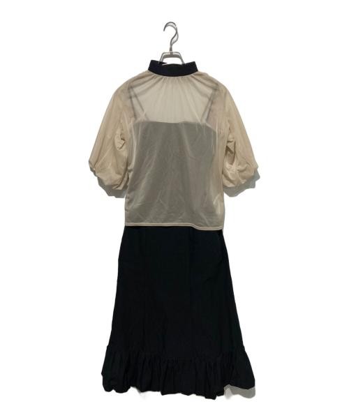 Ameri                    LAYERED BALLOON HEM DRES… - image 1