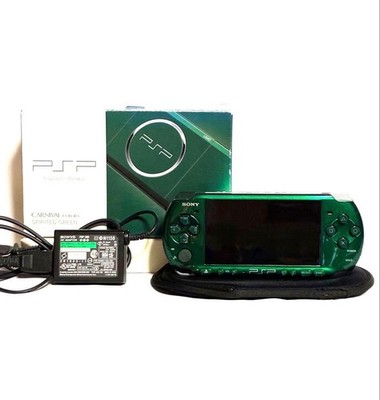 PSP Playstation Portable Spirited Green PSP 3000 SG Sony Console