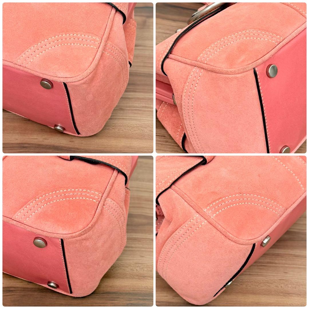 Coach kiss lock mini Bag rare Pink★ Rare Coach Pink Suede Kiss Lock Mini Bag | eBay