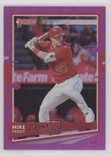 2020 Panini Donruss Holo Purple Mike Trout (Base) #129 n1u