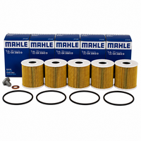 5X ÖLfilter +ÖLablassschraube Mahle OX 339/2D FüR CitroëN Peugeot Fiat Ford Mini