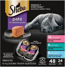 Sheba Perfect Portions Wet Cat Food Cuts in Gravy, Cat Food Wet 2.6 oz. 24 C 48