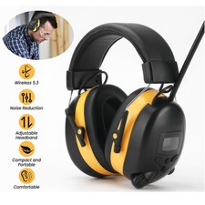 Electronic 30dB Digital FM Radio Headphones Ear Protection Safety Ear Muffs New