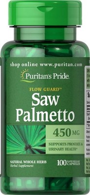 Puritan's Pride Saw Palmetto, 450 mg, 100 Capsules
