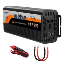 Reiner Sinus Spannungswandler 2000W DC 12V/24V auf AC 230V Inverter  Mit LCD