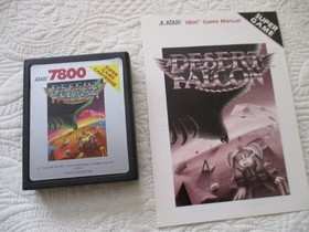 Atari 7800 Cartridges + Manuals  - ACE of ACES; DESERT FALCON; GALAGA - Tested