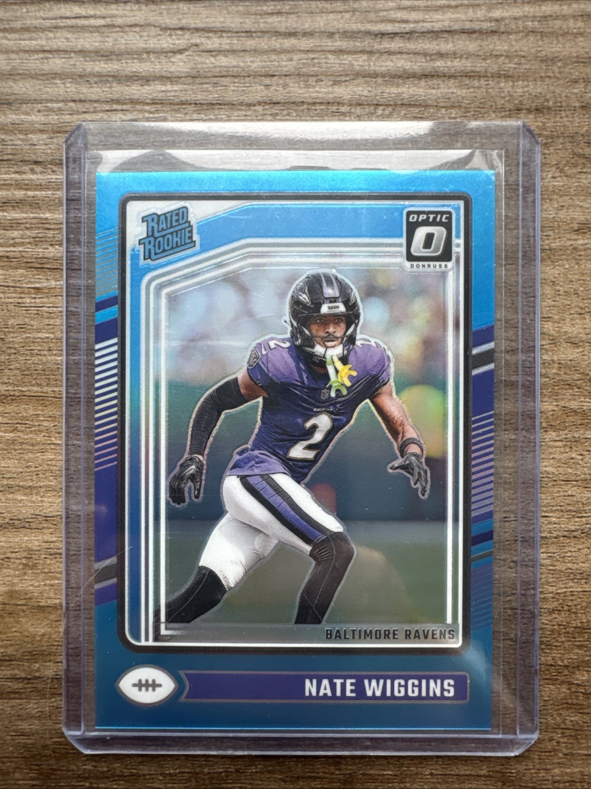 2024 Panini Donruss Optic Rated Aqua Prizm /299 Nate Wiggins #281 Rookie RC