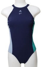 Adidas Parley Damen Einteiler Navy Teal Schwimmanzug Wettkampfanzug