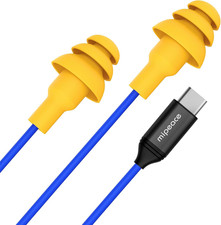Ear Plug Headphones for Work, Work Earbuds USB Type C Headphones Earphones for I
