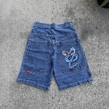 Vintage JNCO Embroidered Snake Jorts