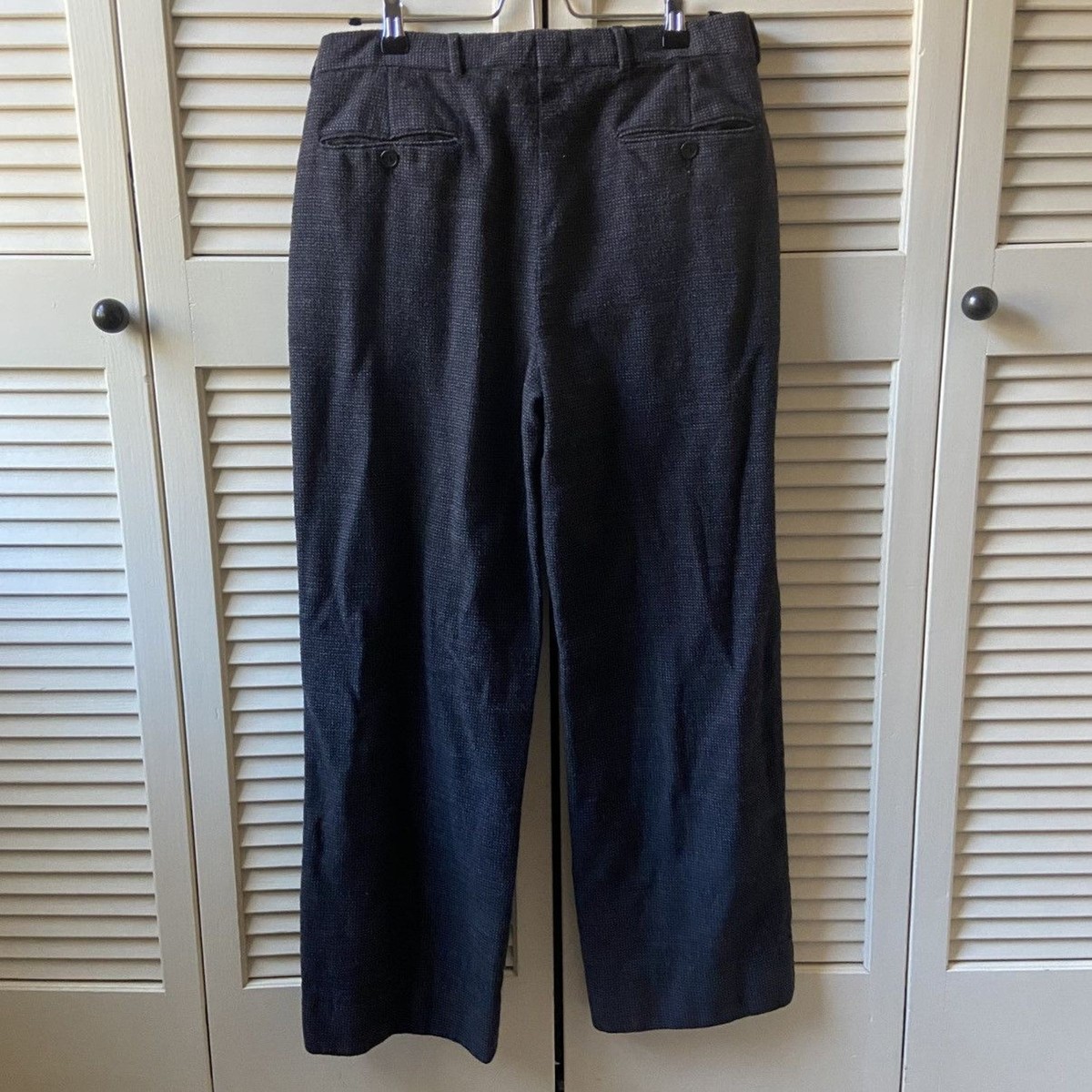 Vintage Mani Giorgio Armani Wool Grey Dress Trousers Pants