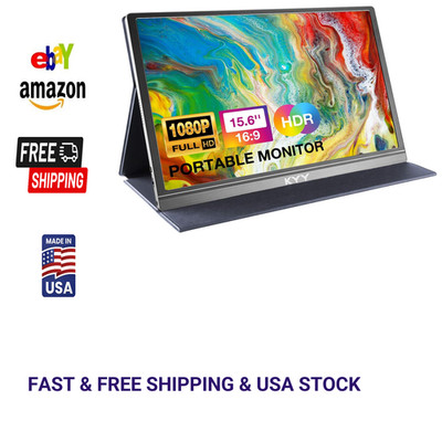 15.6 Inch Portable Monitor 1080P FHD IPS USB-C HDMI HDR Screen Protector