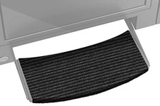 20430 Charcoal Black 22 Inch Wide Ruggids Universal RV Step Rug Carpet Mat