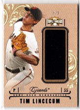 TIM LINCECUM 2014 Topps Triple Threads Gold Unity Jumbo Patch Relic /9 GIANTS
