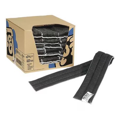 Pig Rez105 Sorbent Pad, 7 Gal, 5 In X 48 In, Universal, Gray, 20 Pk