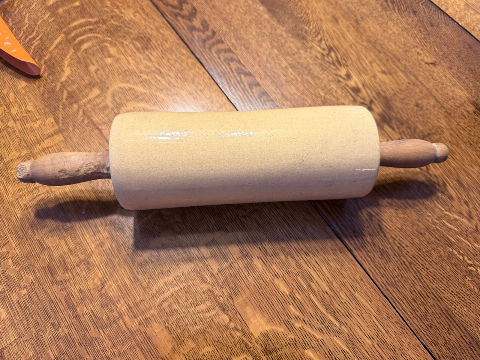 ANTIQUE YELLOW WARE ROLLING PIN
Opens in a new window or tab