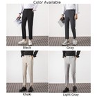 Trendy Mens Slim Straight Ankle Suit Pants for All Seasons and Casual Outfits